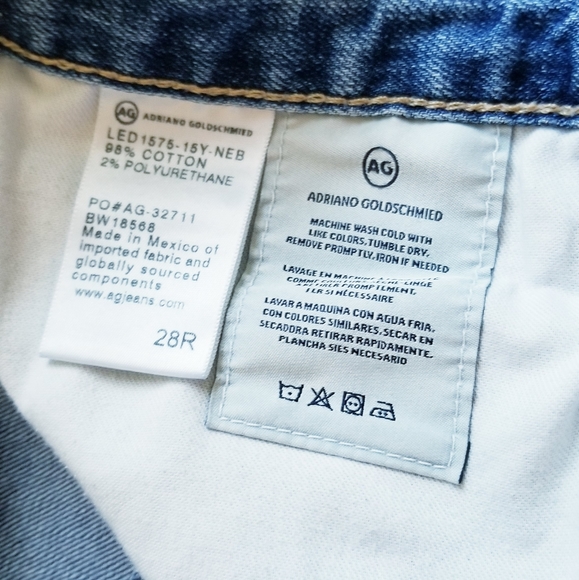 Adriano Goldschmied The Ex-Boyfriend Slim Slouchy Slim Distressed Jeans - Picture 8 of 14